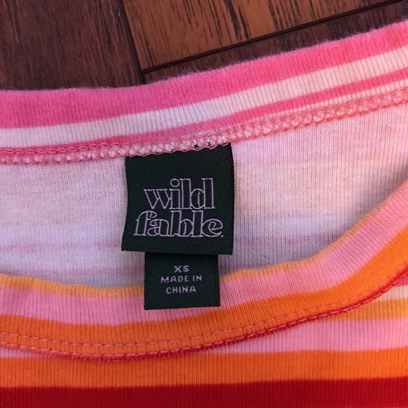 Wild fable striped crop top - Picture 3 of 4